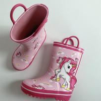 Kids' Astronaut Mid-Calf Non-Slip Rain Boots for All Seasons Size 33 (21.5cm inner length)