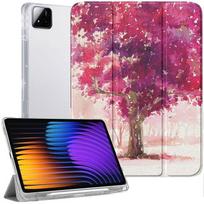 Coque pour Xiaomi Pad 7 / 7 Pro 11,2 Pouces, Protection avec Porte-Stylet - Motif Arbre