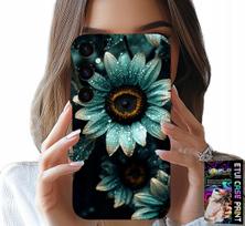 Etui Do Samsung Galaxy A34 5G - Niebieska Gerbera Stokrotka Kwiat +Folia