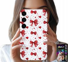 Etui Do Samsung Galaxy A34 5G - Czerwone Wstążki Wstążka Modne Wzory