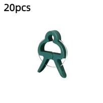 20Pcs Plant Fixed Clips Reusable Garden Greenhouse Bracket for Fixed Plants Vine Flower Seedling Stem Suppor T Garden Supplies