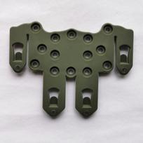 1pcs Outdoor chest allegro tactical vest chest hanger shell mounting hunting accessories speed clip mounting hunting accessories žalia