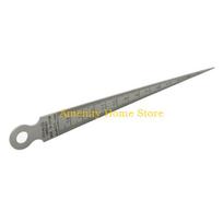 F26C Compact Taper Gage 0-15mm Stainless Steel Taper Welding Gauge Inch & Metric Feeler for Gap Hole Measure Tool La ser Scal CN