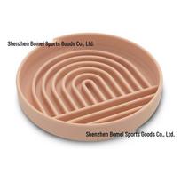 Silicone Pet Slow Feeder and Licking Mat for Cats and Dogs - Food Grade, Anti-Choking Design rožinė