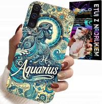 Etui Do Samsung Galaxy A70 - Znak Zodiaku, Wodnik, Astronomia Plecki