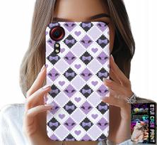 Etui Do Samsung Galaxy Xcover 7 - Modne Serca Kokardki Kokarda + Szkło
