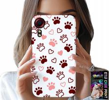 Etui Do Samsung Galaxy Xcover 7 - Psie Łapki Na Białym Tle, Pies, Kot, Miś