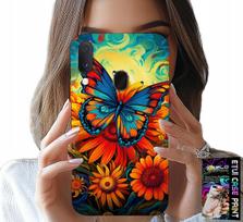 Etui Do Samsung Galaxy A20E - Motyle Motylki Kwiatki Róże Obudowa