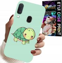 Etui Do Samsung Galaxy A20E - Słodkie Żółwki Wzory Dla Dzieci + Szkło