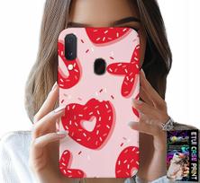 Etui Do Samsung Galaxy A20E - Kobiece, Modne Wzory Xoxo Serce + Szkło