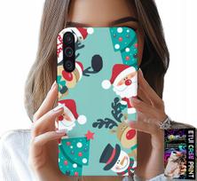 Etui Do Samsung Galaxy A21 - Mikołaj, Renifer Bałwan Świąteczne Wzory