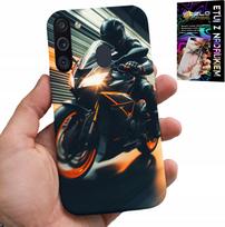 Etui Do Samsung Galaxy A21 - Motocyklista Motor Fan Motocykl + Szkło