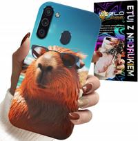 Etui Do Samsung Galaxy A21 - Słodka Kapibara, Capibara Case + Szkło