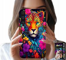 Samsung A50 / A30S Tok - Virágmintás Tigris + Fólia