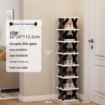 Space-Saving Detachable Multi-Layer Shoe Rack for Indoor Use 2 Layers