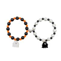 Voras Draugystės Apyrankė Magnetinė Poros Santykių Atstumas Apyrankė Širdies energija Akmens karoliukai Metalas Anime D-2Pcs/set