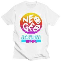 Neo Geo SNK-Retro Video Game Console-inspired T-shirt for Men, Casual Brand Short-sleeved Summer Fashion T-shirts, Unisex Men's S