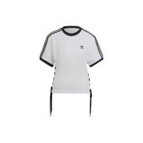 Adidas Originals Trefoil Juostelė Apvalus Kaklas Sportiniai Marškinėliai Moteriški Viršutiniai Drabužiai Balti HK5062 S gray