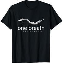 One Breath Free Diving Cool Scuba Underwater Diver Gift T-Shirt S juoda