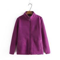 Polar Fleece Jacket Plus Velvet Loose Women's Fleece Fleece Spring and Autumn Clothing M rožinė raudona spalva