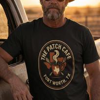 The Patch Cafe Fort Worth, TX Tee | Coffee Patch Logo Shirt Unisex T-Shirt XXL