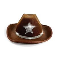 Rhinestone Cowboy Hat Sparkly Star Jazz Cap Fashion Western Hat  For Dress-Up Party Festival kava