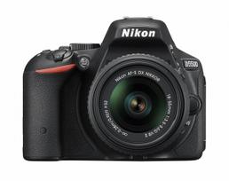 Nikon D5500 skaitmeninis veidrodinis fotoaparatas su VRII objektyvu, lietimui jautrus LCD ekranas [Atnaujintas] 18-55 rinkinys, juodas, 24,16 megapikselio, 3,2 colio (D5500LK18-55BK) juoda