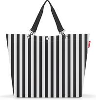 Reisenthel Pirkinių krepšys Shopper dryžuotas XL, juodai-baltas, perdirbtas