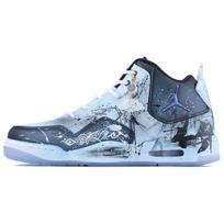 Jordan Courtside 23 Concord Bamboo Cloud Leather Mid top Vintage Basketball Shoes Men's White Blue Black AR1000-104(Team68-) 43
