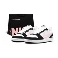 Nike Court Borough Low viršutinės dalies riedlenčių batai Moteriški Juodi Rožiniai DV5456-131(Komanda2486-+) 36