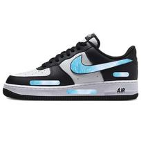 Nike Air Force 1 Slip Resistant Abrasion Resistant Low top Skateboard Shoes Unisex White Black DV0788-001(Team181-) 44.5