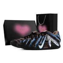 Nike Ja Morant 3 Deep Sea Whale Fall, Heart Box Abrasion Resistant Low top Basketball Shoes Men's Black Blue HF2794-200(Team773--) 40.5
