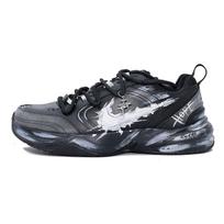 Nike Air Monarch 4 Leather Cushioning, Wear Resistant Low top Chunky Sneakers Unisex Gray White 415445-001(Team631-) 37.5
