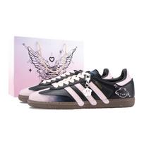 Adidas Originals SAMBA OG Pink Fluffy Star Cat Abrasion Resistant Low top German Army Trainers Unisex Black Pink B75807(Team836-) 35⅔