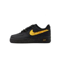 Nike Air Force 1 žemi krepšinio/riedlenčių batai Unisex Juodi Auksiniai CW2288-111(Team500-QD) 35.5