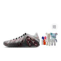 Nike Ja Morant 3 Shadow Of Scarlet, Fluid Bear Abrasion Resistant Low top Basketball Shoes Unisex Gray Red HF2794-100(Team773--) 40.5