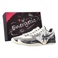 Nike Ja Morant 2 Critical Moment Abrasion Resistant Low top Basketball Shoes Men's Black White Gray FD7327-100(Team144-) 40.5