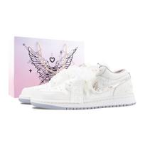 Jordan Air Jordan 1 Grynasis baltas Vestuvinis Atsparus trinčiai Vintažiniai Krepšinio Batai Moteriški Kreminis IH7323-100(Team626-) 38.5