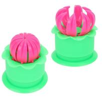 2PCS Plastic Bun Maker DIY Steam Filled Dumpling Maker Easy To Clean Multi-functional Empanada Mold Home Cooking rožinė