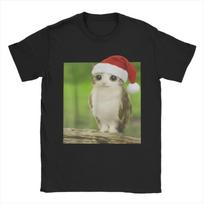 Funny Adorable Cat Owl Brainrot Meme Meowl Christmas Men's T Shirts Awesome Tees Short Sleeve Crew Neck T-Shirt Clothing S juoda