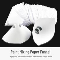 Disposable 100 Mesh Spray Paint Filter Paper Funnel for Car Paint Mixing