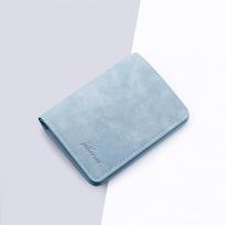 Ultra-Thin Multifunctional Leather Card Holder & ID Wallet 11*8*0.6cm šviesiai mėlyna spalva
