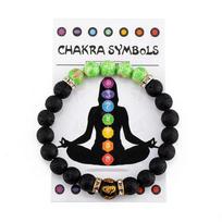 Colorful Unisex Natural Stone Crystal Mandala Yoga Meditation Bracelet