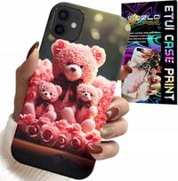 Etui Do Iphone 12 Mini - Rodzinka Różanych Misiów Upominek +Folia