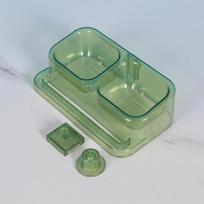 New Parrot Double Bowl Large Capacity Feeder Splash Proof Hanging Food Bowl Bird Feeding Water Bowl Pet Supplies Accessories