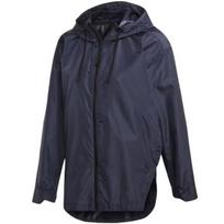 Adidas Wanderlust Climastorm Solid Color Sports Windbreaker Hooded Long Sleeve Jacket Women Jackets Blue DT4136 S