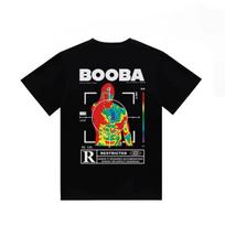 Vintage Men T-shirt Hip-hop T Shirt Fashion BOOBA Printed Short Sleeve Tops Harajuku Streetwear Tee Women Clothing S juoda