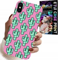 Etui Do Iphone X / Xs - Kaktusy, Kaktus Na Różowym Tle + Folia