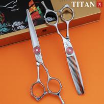 TITAN professional barber scissors cutting thinning hair cut tool new item hairdressing shear 6inch vg10 steel cnc