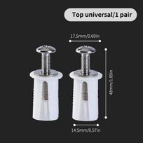 1 Pair Toilet Seat Hinges To Close Soft Release Quick Fitting Heavy Duty Hinge Pair Hinge Screw Toilet Accessories Hardware